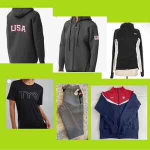 TYR NWT Clothing Bundle MSRP $ 179 Joggers Zipups Tops